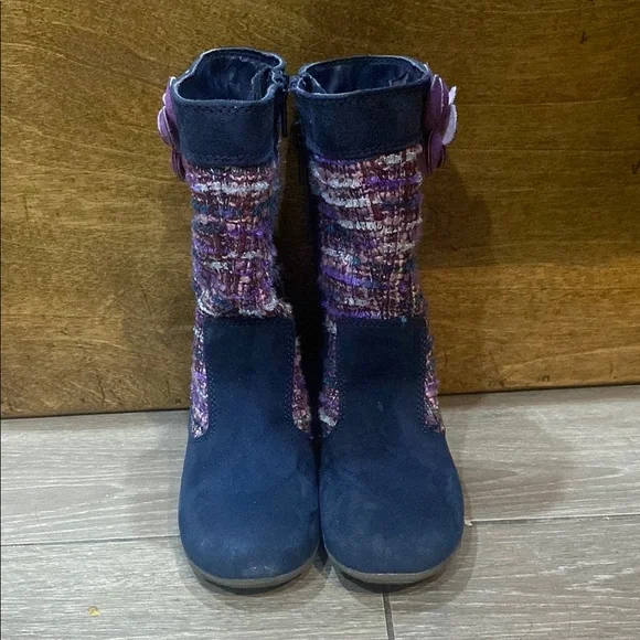 Stride Rite Fall Boots little girls Boots with Purple Accents - Picture 2 of 12